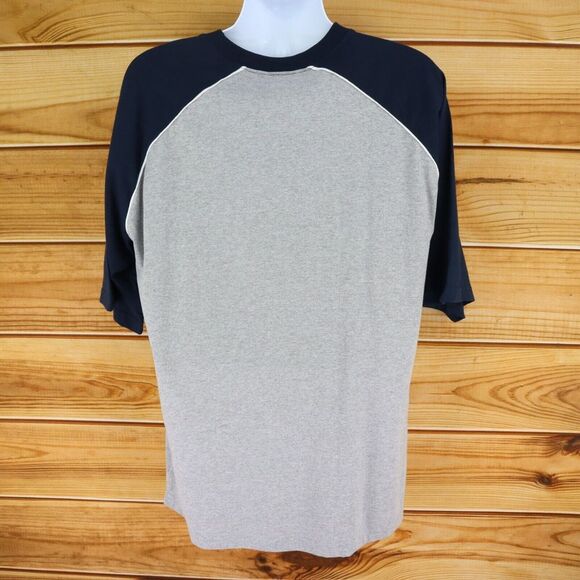 Caesars Short Sleeve Shirt‎ Mens Sz XL Gray Heathered Cotton Blend Crew Neck NWT - Picture 2 of 6